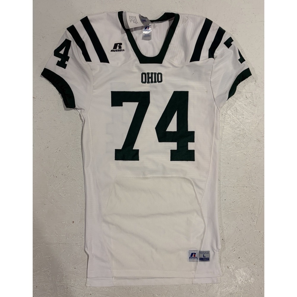Ohio Bobcats Large Football Adult‎ Blitz Jersey White Fall 2017 NCAA New